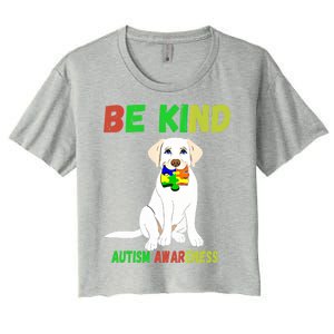 Autism Awareness Be Kind Gift Women's Crop Top Tee