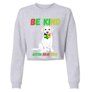 Autism Awareness Be Kind Gift Cropped Pullover Crew