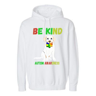 Autism Awareness Be Kind Gift Garment-Dyed Fleece Hoodie