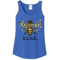 Autism Awareness Bee Kind Puzzle Pieces For Autistic Support Cool Gift Ladies Essential Tank