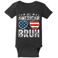 All American Bruh Funny 4th Of July Boy Fourth Baby Bodysuit