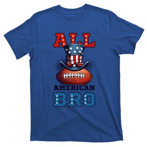 All American Bro Design 4th Of July Football Funny Gift T-Shirt