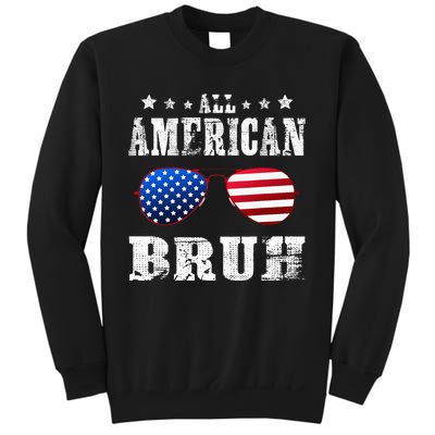 All American Bruh 4th Of July Boy Patriotic Sweatshirt