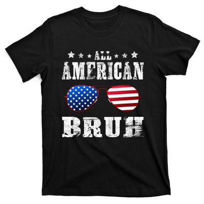 All American Bruh 4th Of July Boy Patriotic T-Shirt