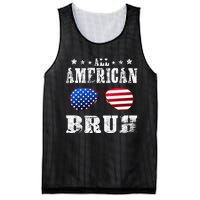 All American Bruh 4th Of July Boy Patriotic Mesh Reversible Basketball Jersey Tank