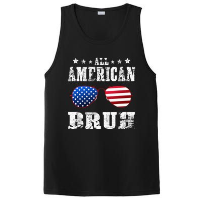 All American Bruh 4th Of July Boy Patriotic PosiCharge Competitor Tank