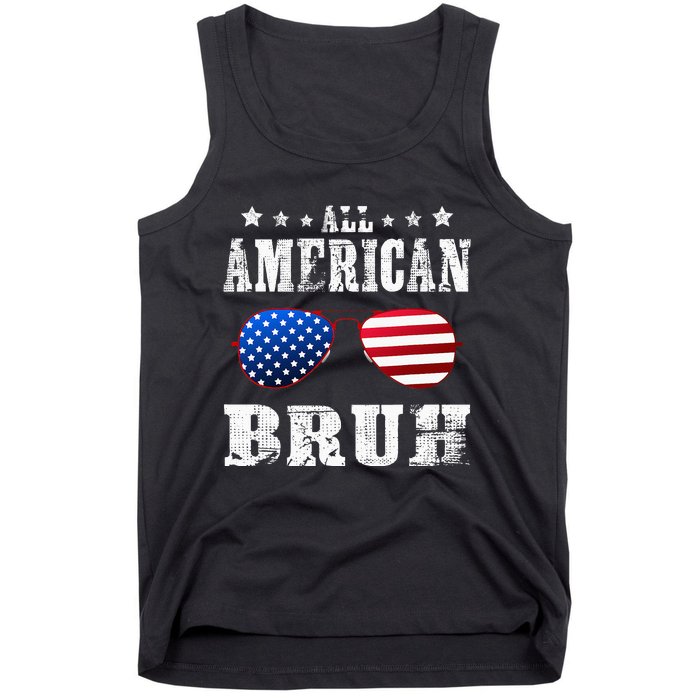 All American Bruh 4th Of July Boy Patriotic Tank Top