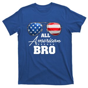 All American Bro Brother Usa Flag Sunglasses 4th Of July Gift T-Shirt