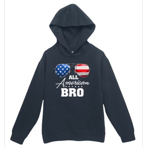 All American Bro Brother Usa Flag Sunglasses 4th Of July Gift Urban Pullover Hoodie