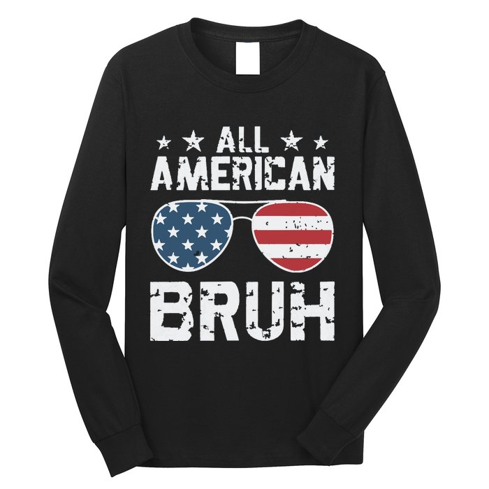 All American Boy American Dude American Bruh Long Sleeve Shirt