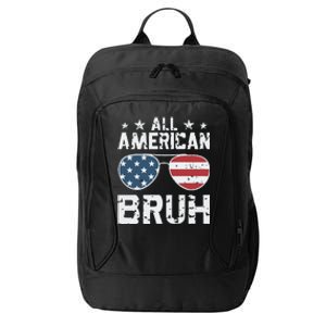 All American Boy American Dude American Bruh City Backpack