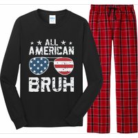 All American Boy American Dude American Bruh Long Sleeve Pajama Set