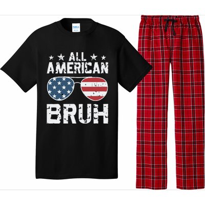 All American Boy American Dude American Bruh Pajama Set