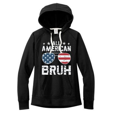 All American Boy American Dude American Bruh Women's Fleece Hoodie