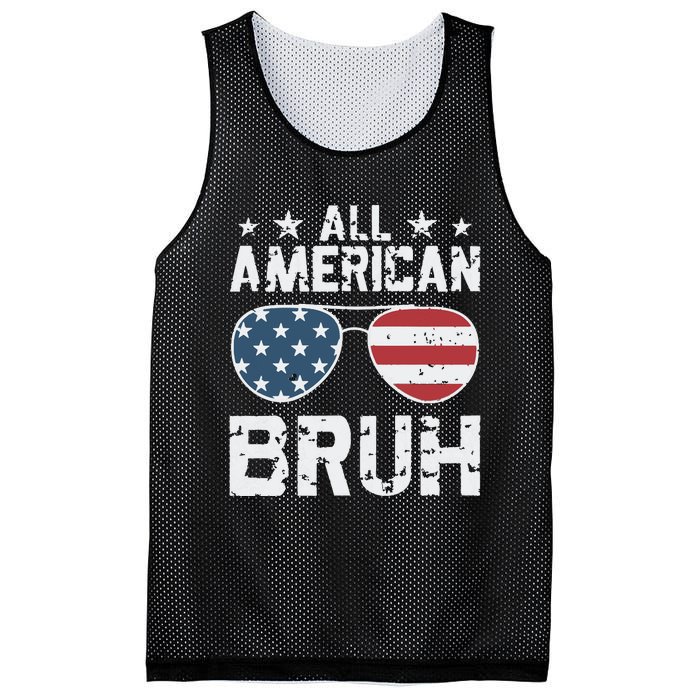 All American Boy American Dude American Bruh Mesh Reversible Basketball Jersey Tank