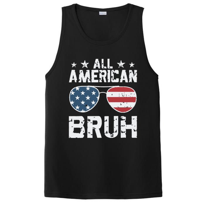 All American Boy American Dude American Bruh PosiCharge Competitor Tank