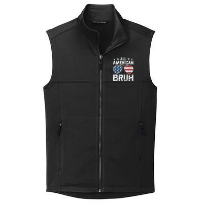 All American Boy American Dude American Bruh Collective Smooth Fleece Vest