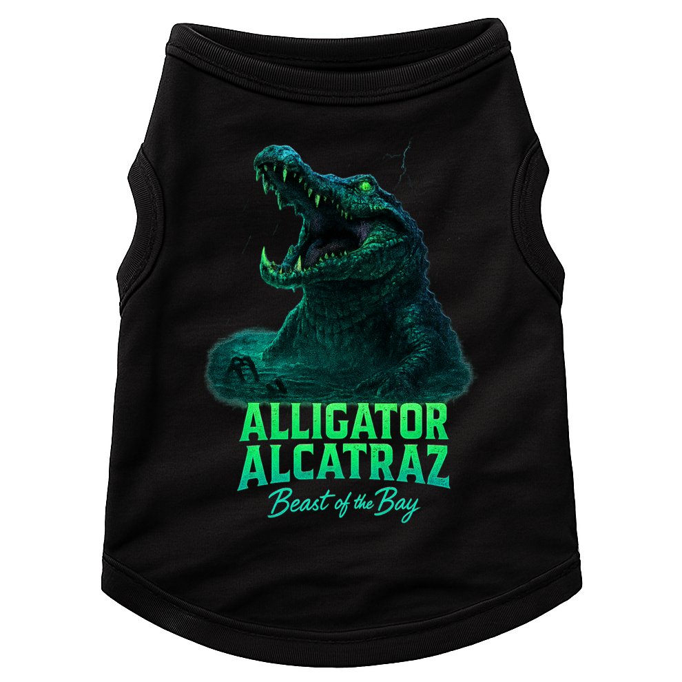 Alligator Alcatraz Beast Of The Bay Doggie Tank