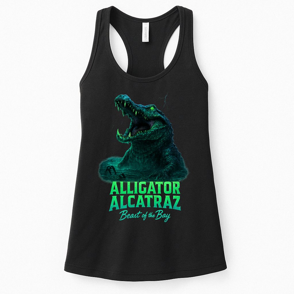 Alligator Alcatraz Beast Of The Bay Womens Tank Top