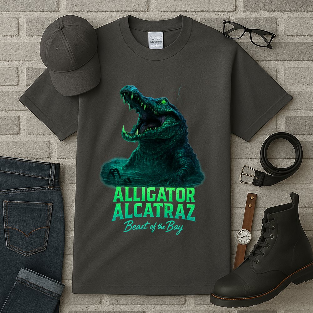 Alligator Alcatraz Beast Of The Bay Tall T-Shirt