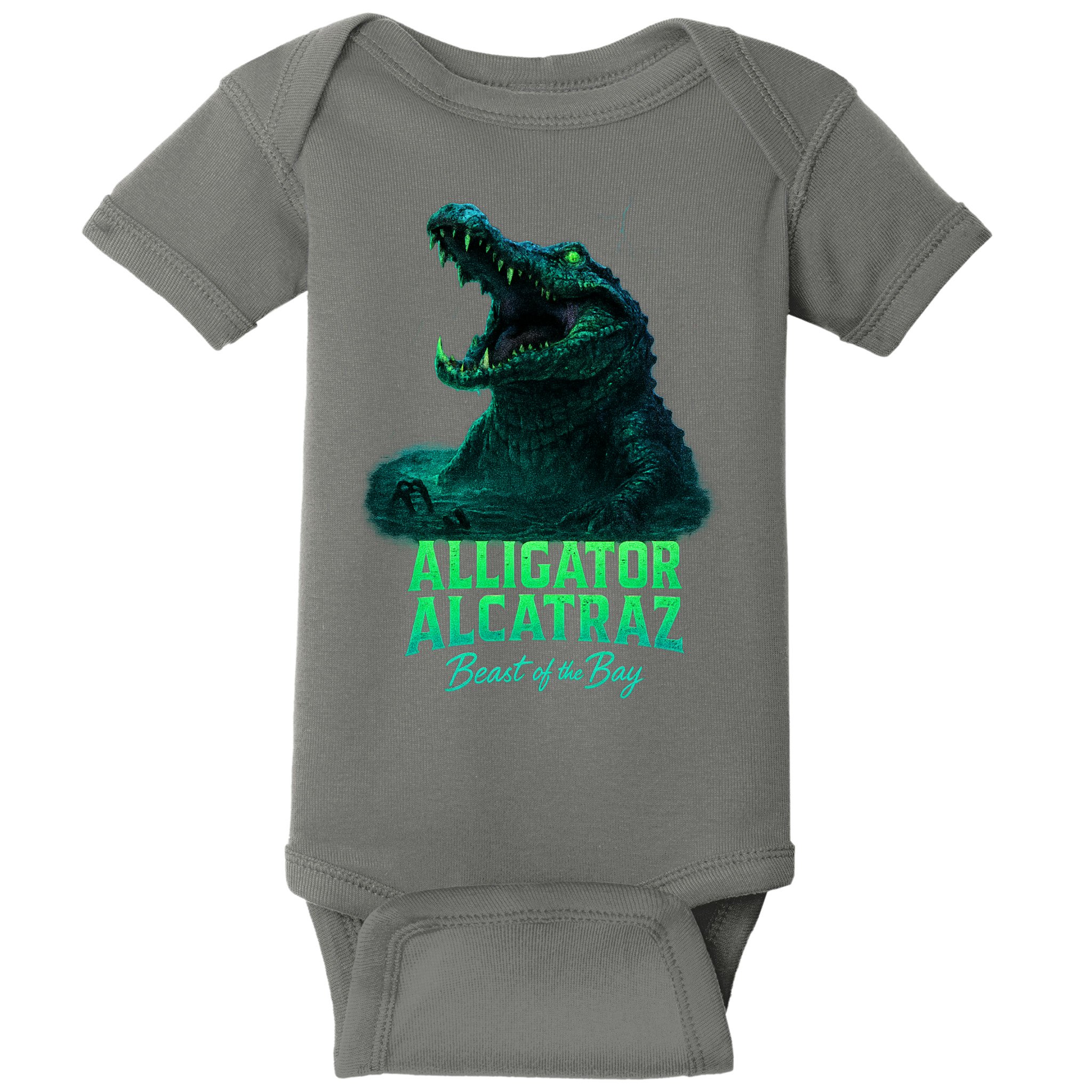 Alligator Alcatraz Beast Of The Bay Baby Bodysuit