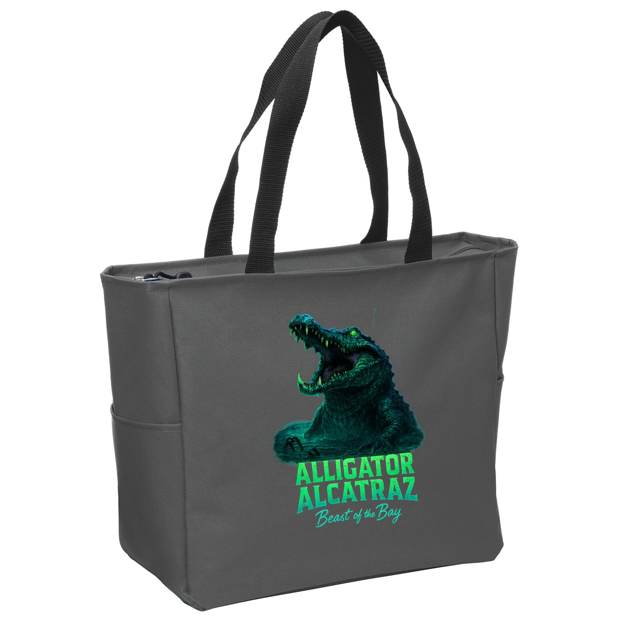 Alligator Alcatraz Beast Of The Bay Zip Tote Bag