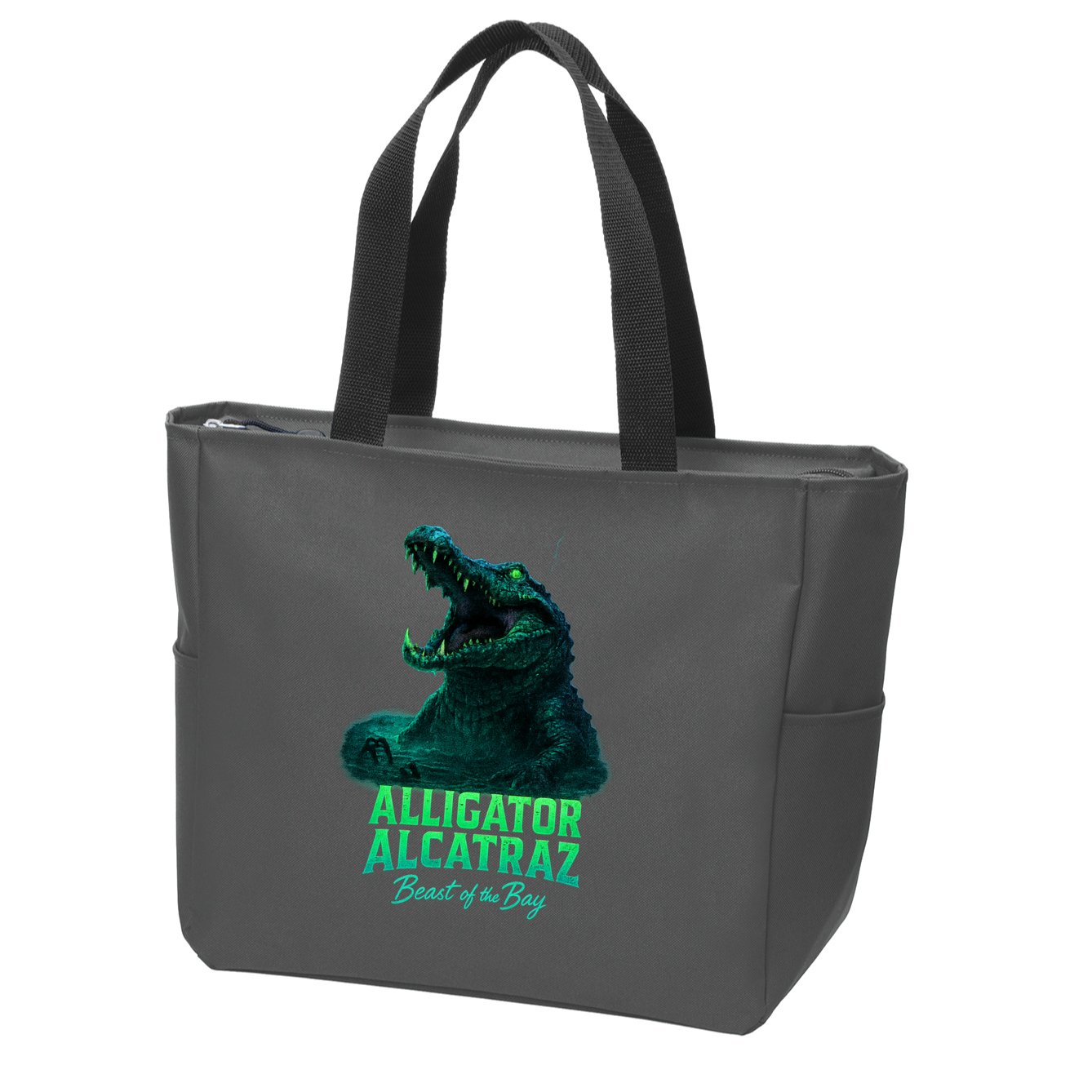 Alligator Alcatraz Beast Of The Bay Zip Tote Bag
