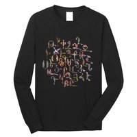 Armenian Alphabet Birds Armenia Symbols Long Sleeve Shirt