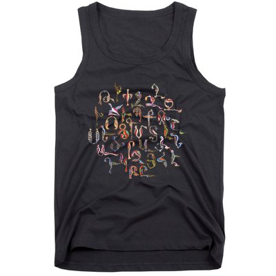 Armenian Alphabet Birds Armenia Symbols Tank Top