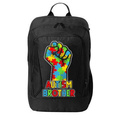 Autism Awareness Brother Acceptance Support Love City Backpack