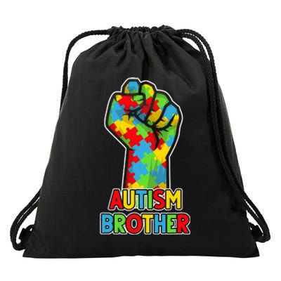 Autism Awareness Brother Acceptance Support Love Drawstring Bag