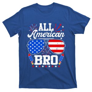 All American Bro Great Gift Brother 4th Of July Family Matching Gift T-Shirt