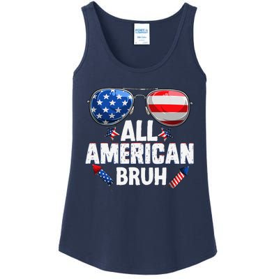 All American Bruh Fourth Of Julyt American Teen Ladies Essential Tank