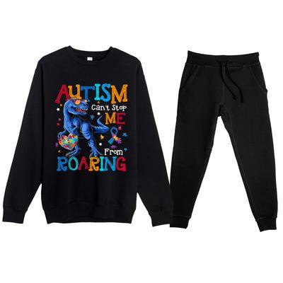 Autism Awareness boy T-rex Shirt Autism boy Shirt Autism Premium Crewneck Sweatsuit Set