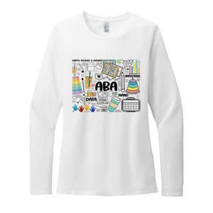 ABA Applied Behavior Analysis BCBA Behavior Analyst Autism Womens CVC Long Sleeve Shirt