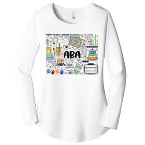 ABA Applied Behavior Analysis BCBA Behavior Analyst Autism Women's Perfect Tri Tunic Long Sleeve Shirt