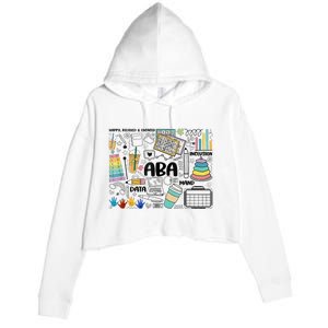 ABA Applied Behavior Analysis BCBA Behavior Analyst Autism Crop Fleece Hoodie