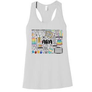 ABA Applied Behavior Analysis BCBA Behavior Analyst Autism Women's Racerback Tank