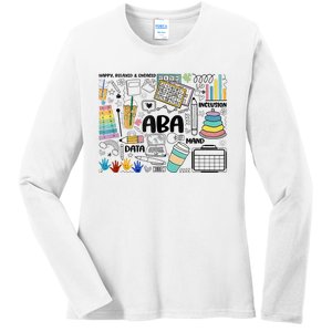 ABA Applied Behavior Analysis BCBA Behavior Analyst Autism Ladies Long Sleeve Shirt