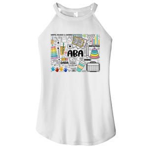 ABA Applied Behavior Analysis BCBA Behavior Analyst Autism Women's Perfect Tri Rocker Tank