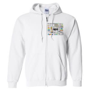 ABA Applied Behavior Analysis BCBA Behavior Analyst Autism Full Zip Hoodie