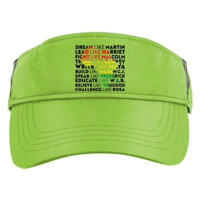 African American Black History Historical Figures Adult Drive Performance Visor