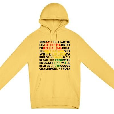 African American Black History Historical Figures Premium Pullover Hoodie