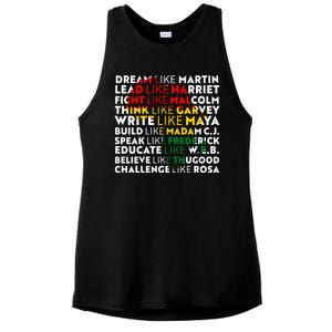 African American Black History Historical Figures Ladies PosiCharge Tri-Blend Wicking Tank