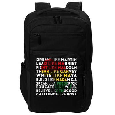 African American Black History Historical Figures Impact Tech Backpack