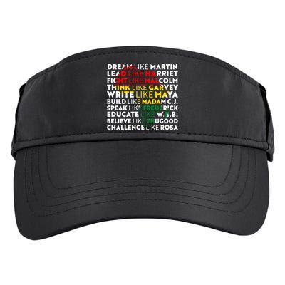 African American Black History Historical Figures Adult Drive Performance Visor