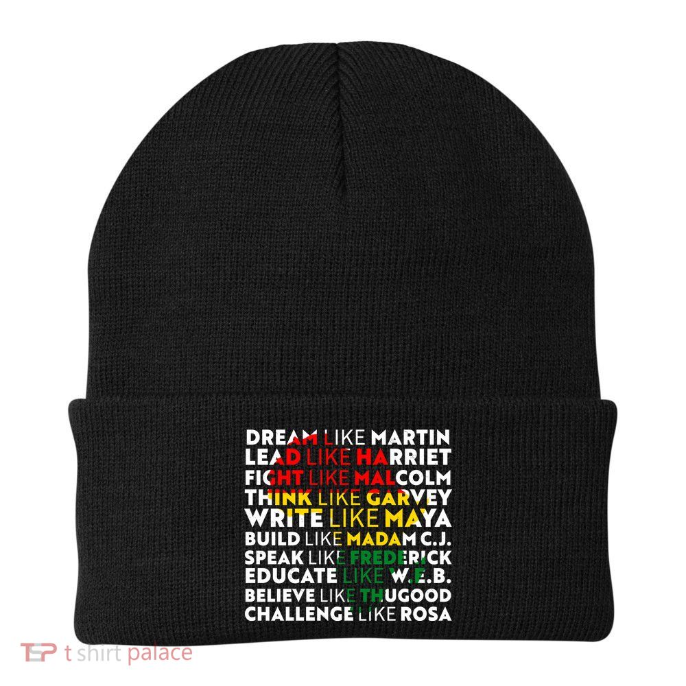 African American Black History Historical Figures Beanie