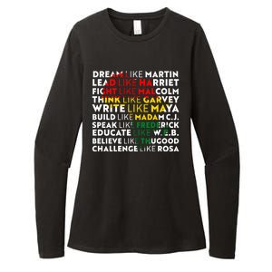 African American Black History Historical Figures Womens CVC Long Sleeve Shirt