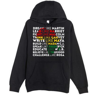 African American Black History Historical Figures Premium Pullover Hoodie