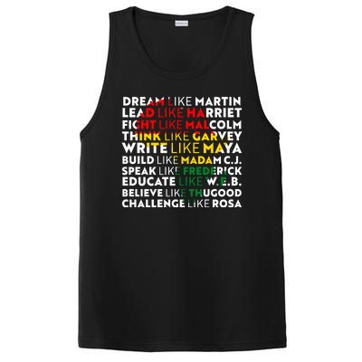 African American Black History Historical Figures PosiCharge Competitor Tank